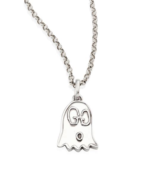 gucci ghost pendant necklace.